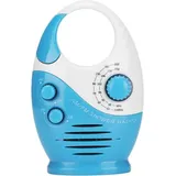 Wasserdichtes Duschradio (68 X 35 X 135 Mm), Tragbarer Am/fm-lautsprecher Mit Einstellbarer Lautstärke, Hängender Griff Oben, Batteriebetriebenes Mini-radio Für Badezimmer, Küche, Außenbereich