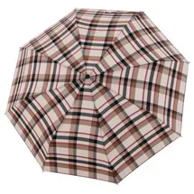 Doppler Regenschirm Carbonsteel Duomatic Magic Karo Beige