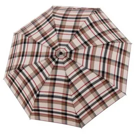 Doppler Regenschirm Carbonsteel Duomatic Magic Karo Beige