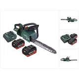 Metabo MS 36-18 LTX BL 40 Akku Kettensäge 36 V ( 2x 18 V ) 40 cm 22 m/s Brushless + 2x Akku 8,0 Ah + Ladegerät