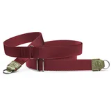 Leica 18569 Trageriemen Stoff / Leder oliv - burgundy