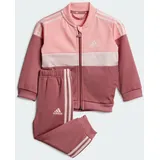 Adidas Tiberio 3-Streifen Colorblock Shiny Trainingsanzug Semi Pink Spark / Sandy Pink / Preloved Crimson 62