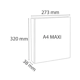 Exacompta 10x Ringbuch 2 Ringe Weiß
