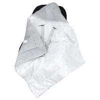 TupTam Baby Winter Einschlagdecke für Babyschale Wattiert Minky Baumwolle Universal, Farbe: Sternbild/Weiß/Grau, Größe: Einheitsgröße