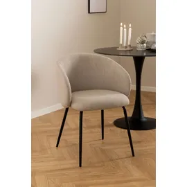 VCM 2er Set Actona Stuhl Eleanor Stoff Beige