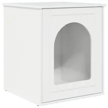 vidaXL Katzenhaus 53 x 52 x 62 cm Weiß