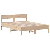 VidaXL Massivholzbett ohne Matratze 160x200 cm Kiefernholz