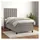 vidaXL Boxspringbett 100 x 200 cm Hellgrau