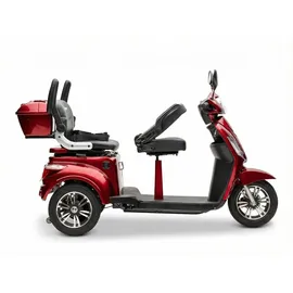 ECONELO E-Seniorenmobil Billy 2.0 3-Rad 1000 Watt Rot/Grau