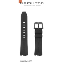 Hamilton Silikon/Kautschuk Ventura Band-set Kautschuk-schwarz H690.245.105 - schwarz