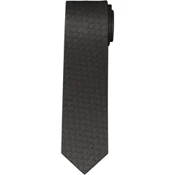Krawatte OLYMP "Seidenkrawatte", Damen, grau (mittelgrau), Obermaterial: 100% Seide, casual, Krawatten, mit dezentem Muster