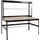 MCW Arbeitstisch Holz/Stahl 183x183x90cm schwarz