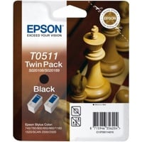 Epson T0511 schwarz  2er Pack