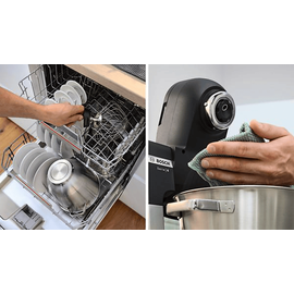 Bosch MUMS6ZS13D Küchenmaschine Jet black matt (Rührschüsselkapazität: 5,5 l, 1600 W