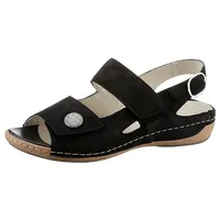 WALDLÄUFER Riemchensandale »HELIETT«, Sommerschuh, Sandalette, Keilabsatz, mit Wechselfußbett, H-Weite,
