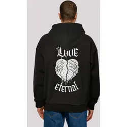 Kapuzenpullover F4NT4STIC "Valentines Streetwear", Herren, Gr. M, schwarz, Obermaterial: 100% Baumwolle, casual, oversize, Langarm, Pullover, Premium Y2K Streetwear