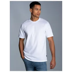 T-Shirt » T-Shirt in Piqué-Qualität«, Gr. 4XL, weiss, , 589662-4XL