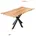 möbelliebling HELENE 180 x 76 x 90 natur/schwarz