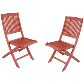 Garden Pleasure Stockholm Klappstuhl 48 x 59,5 x 90 cm braun 2 St.