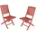 Garden Pleasure Stockholm Klappstuhl 48 x 59,5 x 90 cm braun 2 St.