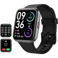 Smartwatch Herren 1,85" mit Telefonfunktion 3ATM 110+ Sportmodi Fitnessuhr für