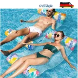 Wasserhängematte 4 in 1 Poolspielzeug 2 Stück Luftmatratze XL