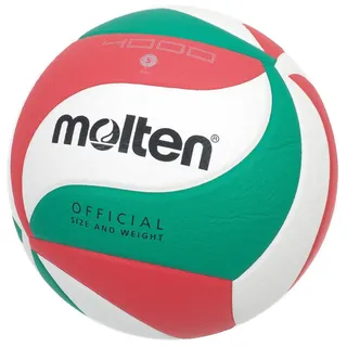 Molten Volleyball V5M4000, Weiß/Grün/Rot, 5