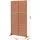casa.pro Trennwand Nodepp 180 x 90 cm Braun Cortenstahl