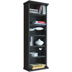 VCM Loposa Regal CD,DVD Aufbewahrung 150 CD 6 Ablagen schwarz.
