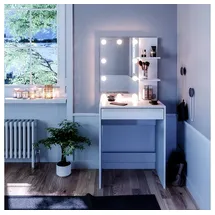 Vicco Schminktisch Isabelle LED-Beleuchtung Kommode