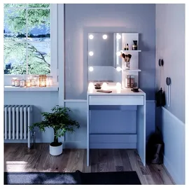 Vicco Schminktisch Isabelle LED-Beleuchtung Kommode