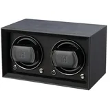 Paul Design - UHRENBEWEGER PETITE 2 - PU-leather black / für 2 Uhren, battery compartment