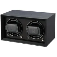 Paul Design - UHRENBEWEGER PETITE 2 - PU-leather black / für 2 Uhren, battery compartment