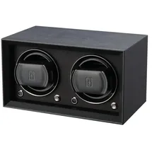 Paul Design - UHRENBEWEGER PETITE 2 - PU-leather black / für 2 Uhren, battery compartment