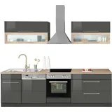 kochstation Küchenzeile KS-Wien 270 cm grau