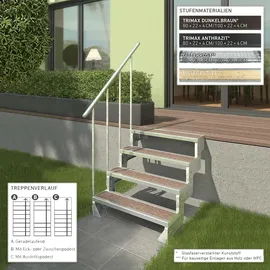 DOLLE Außentreppe Gardentop 270-330 cm Metall