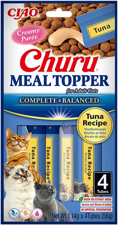 INABA Katzenmehl Topper Thunfisch Rezept 4x14 (56g) (Rabatt für Stammkunden 3%)