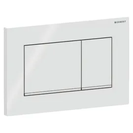 Geberit Sigma30 Betätigungsplatte für 2-Mengen-Spülung weiß/hochglanz-verchromt 115.883.KJ.1