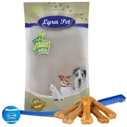 50 Stk. Lyra Pet® Kauknochen ca. 16 cm + Ballschleuder