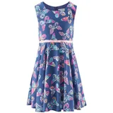 happy girls Kleid aus Viskose mit rückseitigem Reißverschluss, Blau, 110