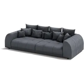 s-style möbel BIGSOFA Levana 5 Sitzer Grau Cord-Stoff