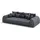 s-style möbel BIGSOFA Levana 5 Sitzer Grau Cord-Stoff