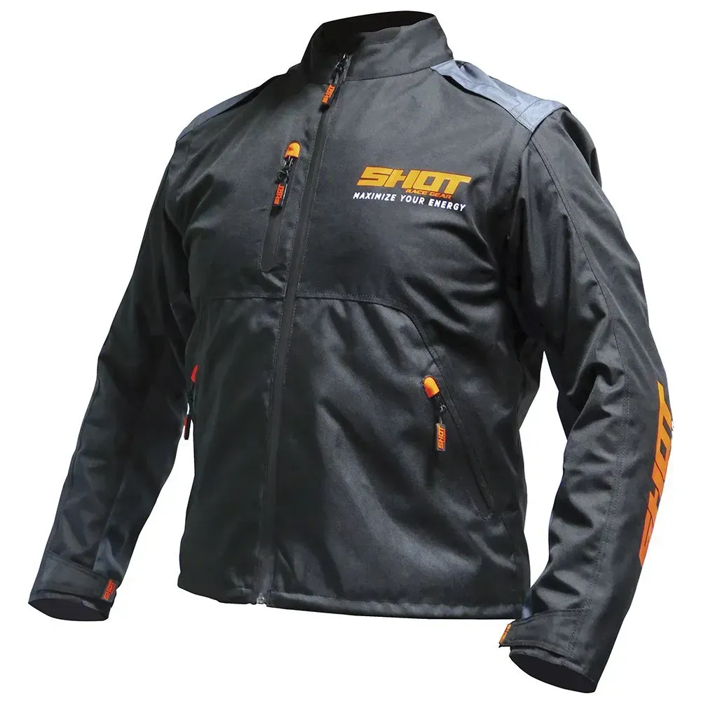Shot Contact Jacke - Black / Neon Orange - 2XL