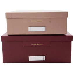 House Doctor - Keep Aufbewahrung 2pcs. Bordeaux/Rosa