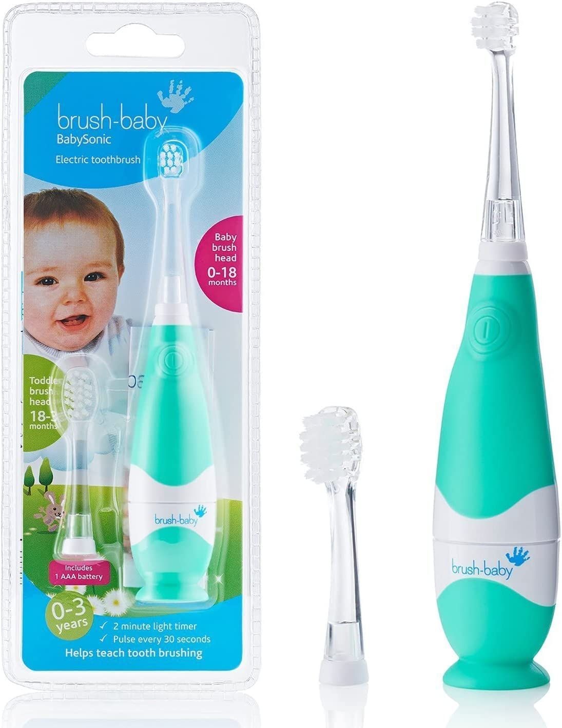 Brush Baby BabySonic Elektrische Zahnbürste für Kleinkinder und im Alter von 0-3 Jahren 1 St