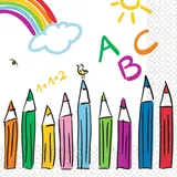 Amscan 20 Servietten Einschulung Schulanfang ABC