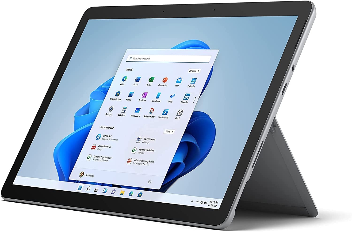 Microsoft Surface Go 3, 10 Zoll 2-in-1 Tablet (Intel Core i3, 8GB RAM, 128GB SSD, Windows 11 Home S) Platin