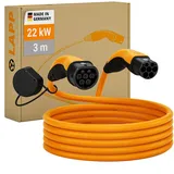 Lapp STANDARD Mode 3, orange, Ladekabel E-Auto, 22 kW, Kabellänge: 3 m