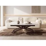 WFL GROUP Axen Weiß Marmor 120-160 x 80 x 38-75 cm