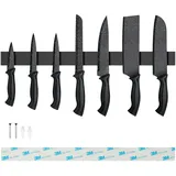 Sampoes Magnetleiste Messer 50cm, Edelstahl Messerhalter Magnetisch, Magnet Messerhalter Schraube, Magnetleiste Selbstklebend für Messer und Utensilien